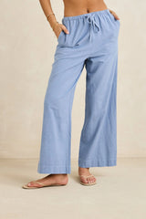 Rhythm Classic Drawstring Pant - Steel Blue