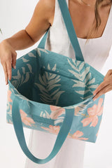 Holo Holo - The essential carryall tote reversible - Pink Salt/Tide