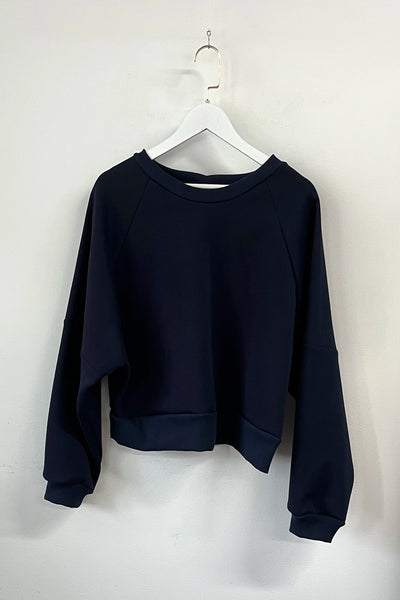 Dark Navy Crewneck short Sample - Myrtille