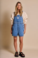 Rhythm Tide Short Overall - Worn Indigo