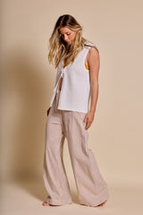 Rhythm Gigi Longline Knit Vest - White