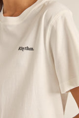 Rhythm Logo Boyfriend T-Shirt - White