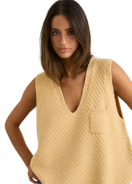Sand|Rhythm Archer Knit Vest