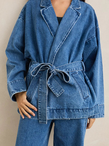 Indigo|Rhythm Shoreline Denim Blazer