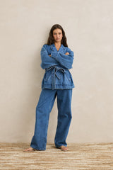 Rhythm Shoreline Denim Blazer - Indigo