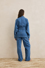 Rhythm Shoreline Denim Blazer - Indigo