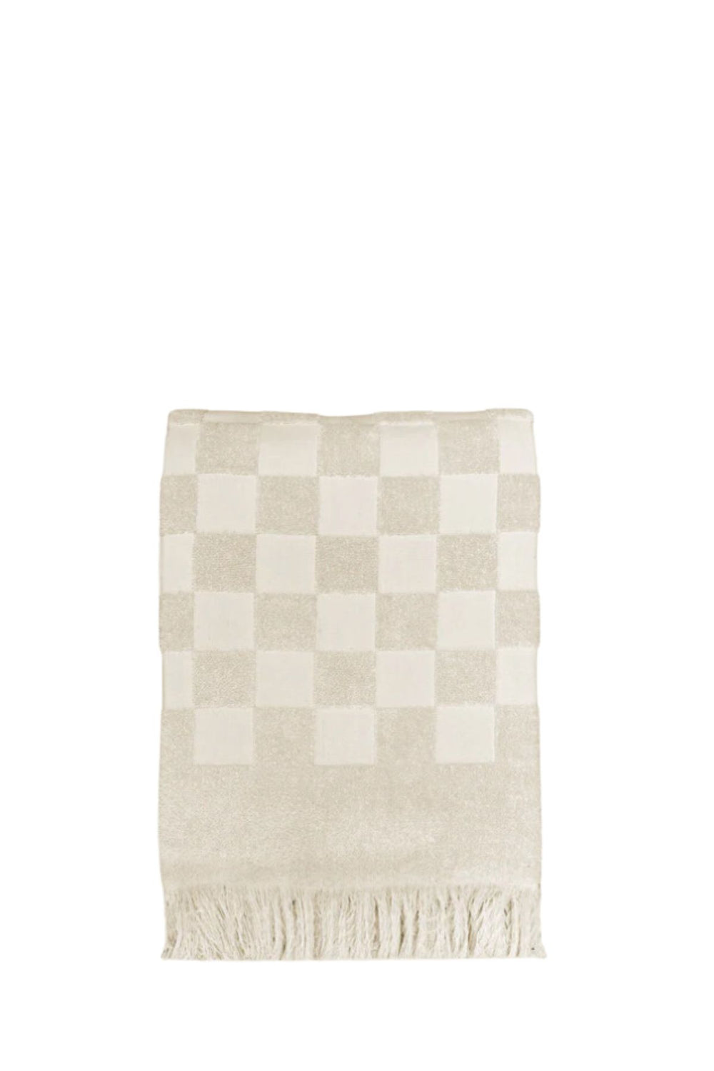 Poolside Checkered  Beach Towel - Happy Place