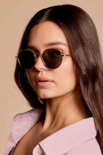 Gold Khaki|Sunglasses Le specs Odyssey