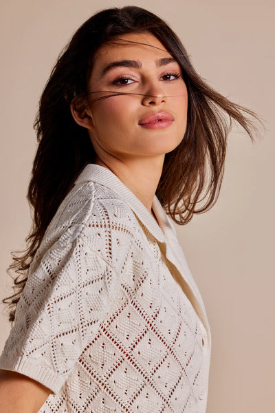 White|Rhythm Jaffa Knit Shirt Dress