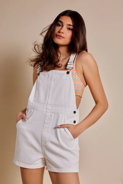 White|Rhythm Tides Short Overall