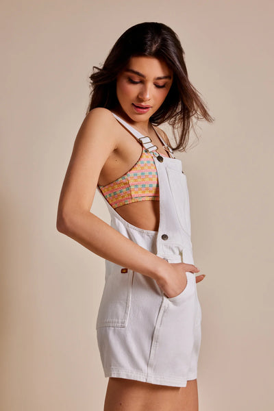 White|Rhythm Tides Short Overall